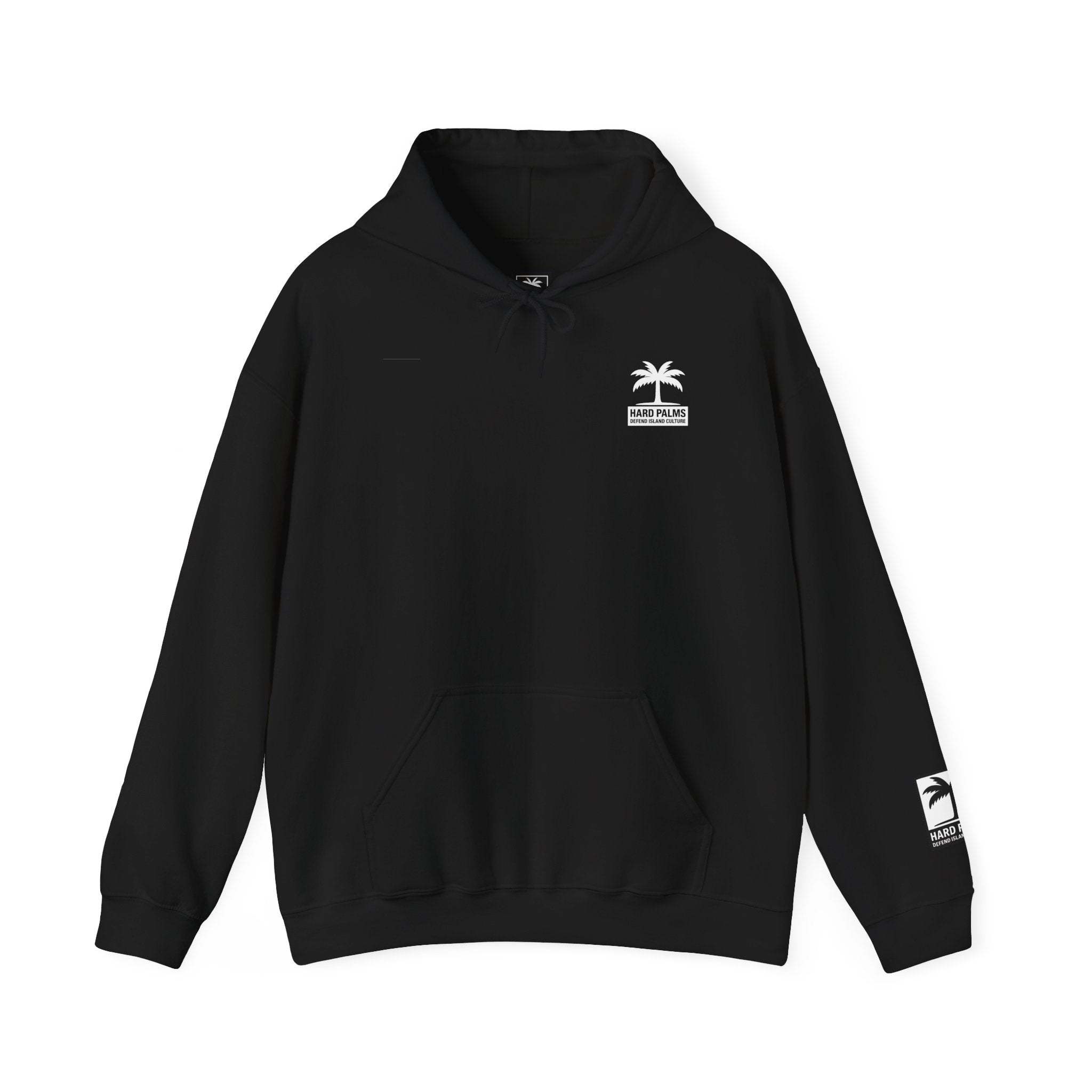 Hard Palms “Defend Island Culture” Hoodie – Lifestyle Streetwear - Black