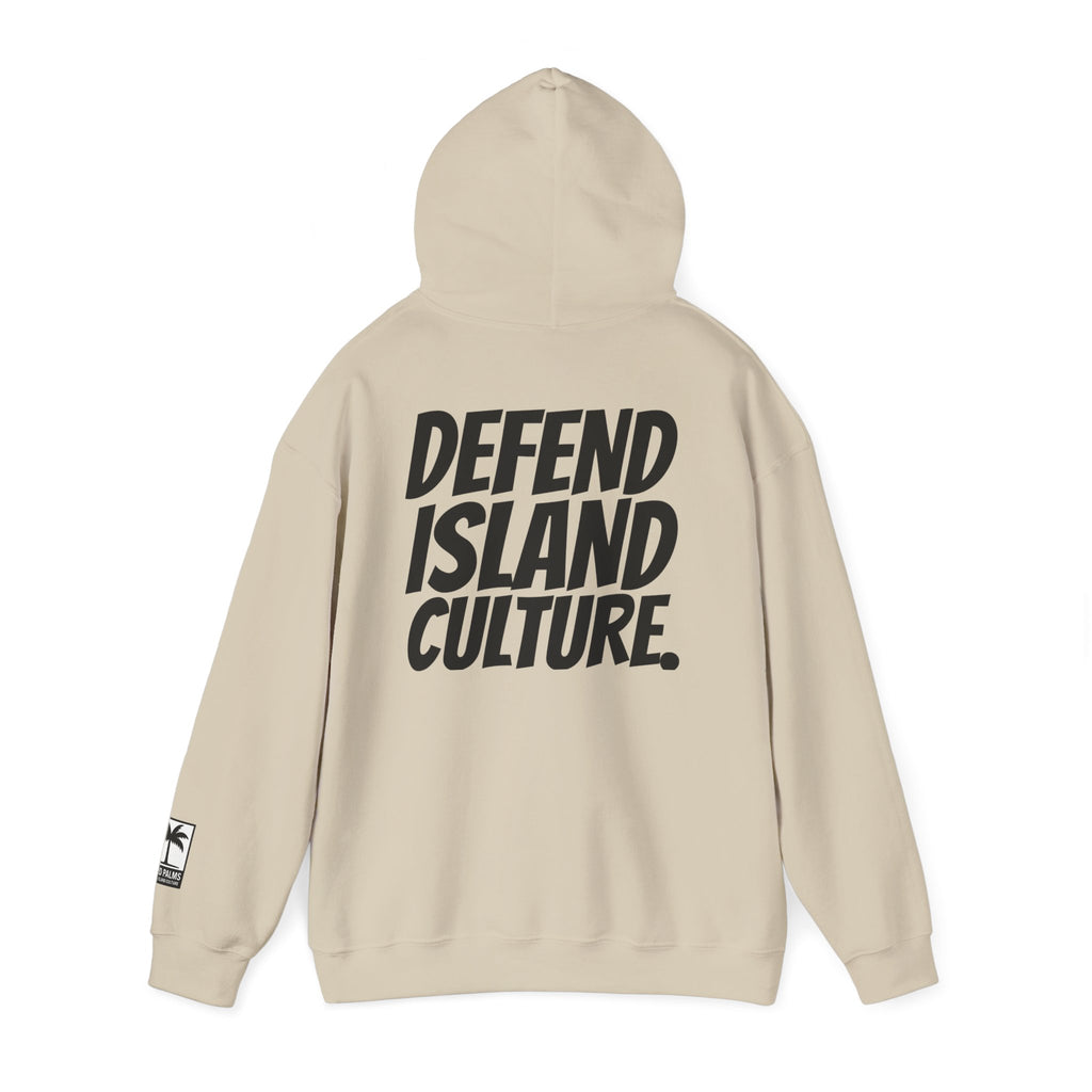 Hard Palms “Defend Island Culture” Hoodie – Lifestyle Streetwear - Sand