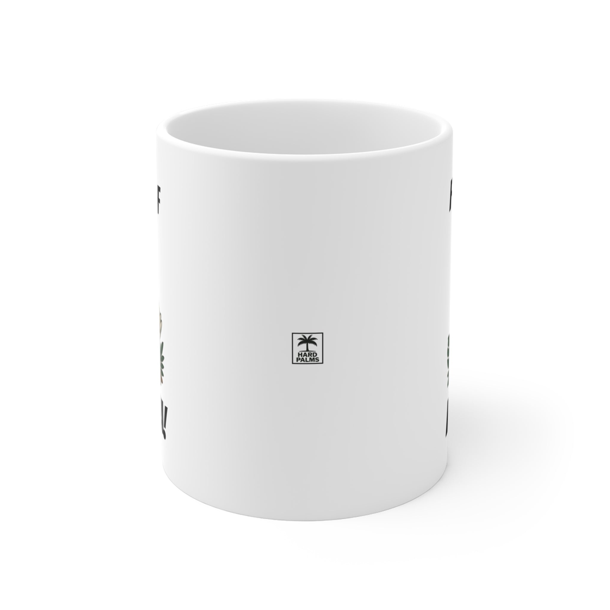 “F-Caw-F FAKAA!” Mug 11oz – Wild Island Chicken Design by Hard Palms, Funny Coffee Cup, Island Humor Gift