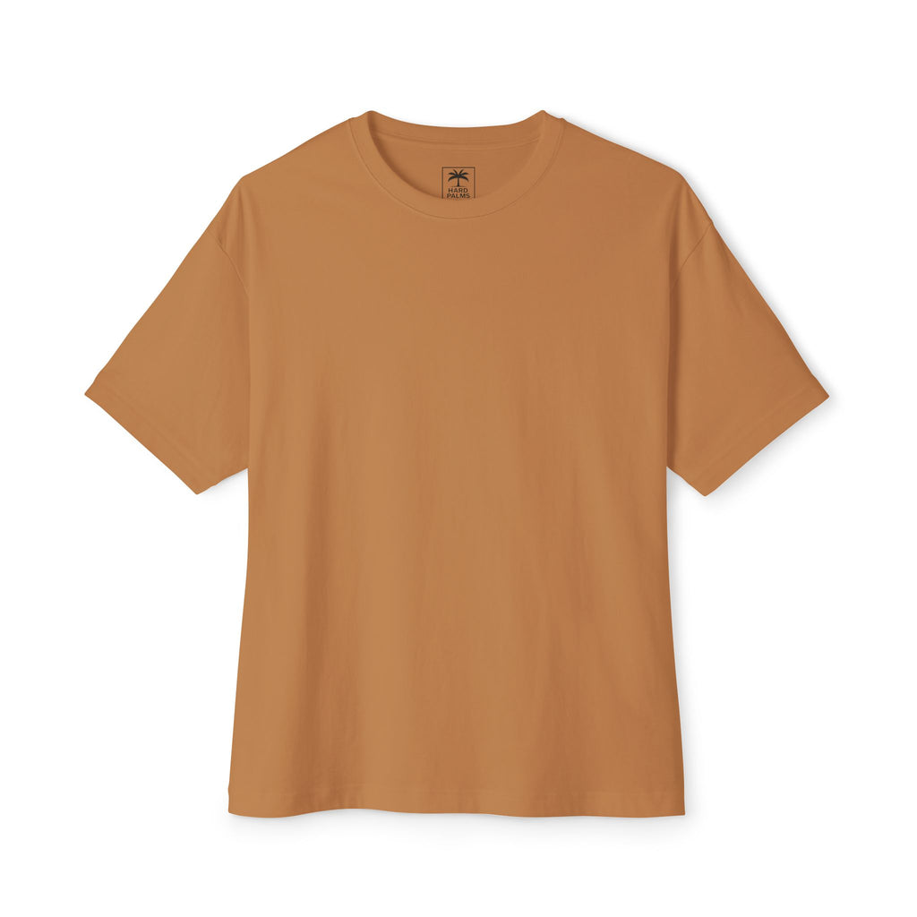 Hard Palms “Defend Island Culture” Oversized Boxy Tee - Premium Lifestyle Streetwear - Toast