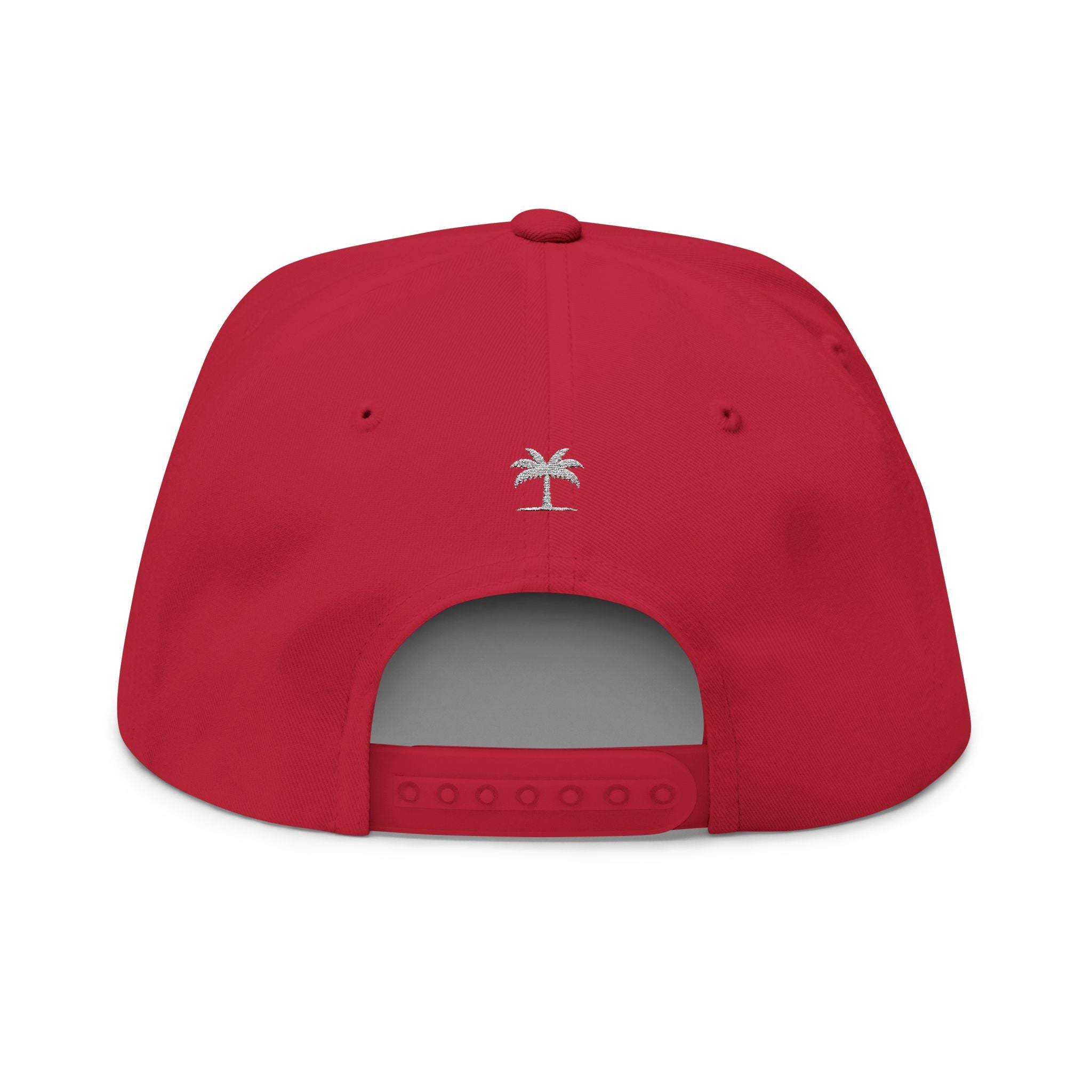 Island Script Snapback by Hard Palms - Red