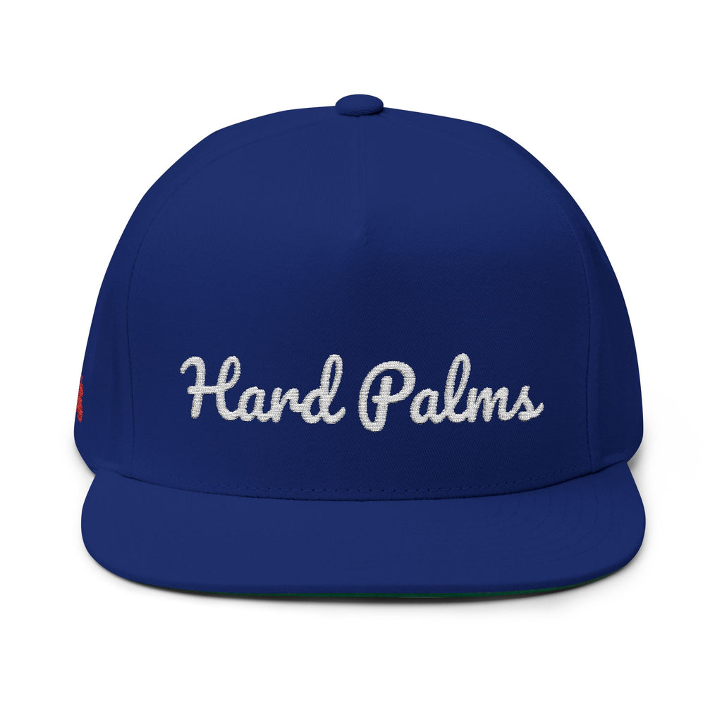 Island Script Snapback by Hard Palms - Blue