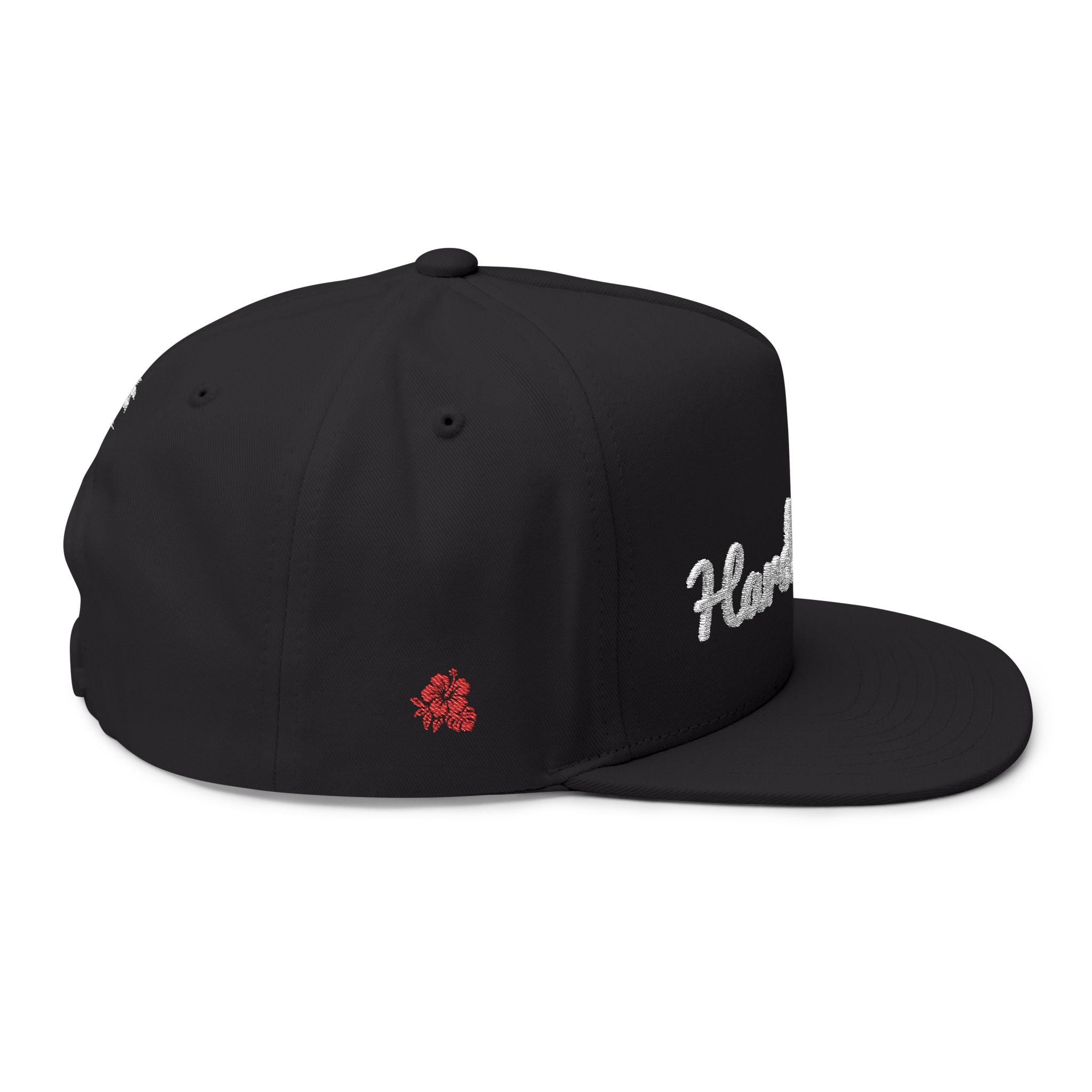 Island Script Snapback by Hard Palms- Black