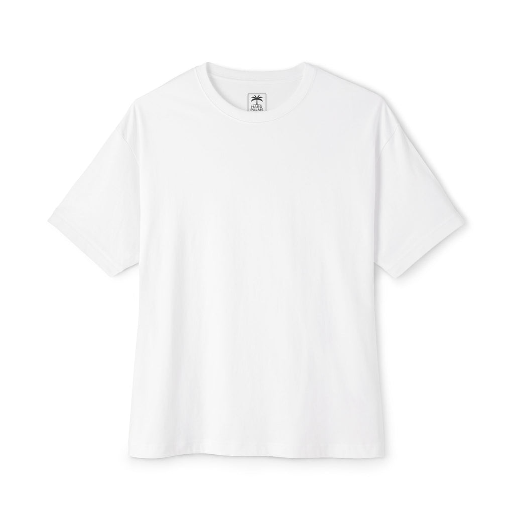 Hard Palms “Defend Island Culture” Oversized Boxy Tee - Premium Lifestyle Streetwear - White