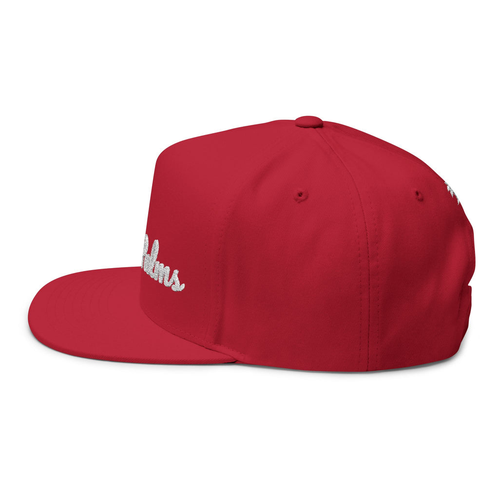 Island Script Snapback by Hard Palms - Red