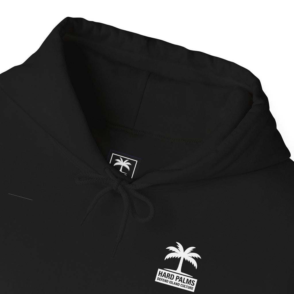 Hard Palms “Defend Island Culture” Hoodie – Lifestyle Streetwear - Black
