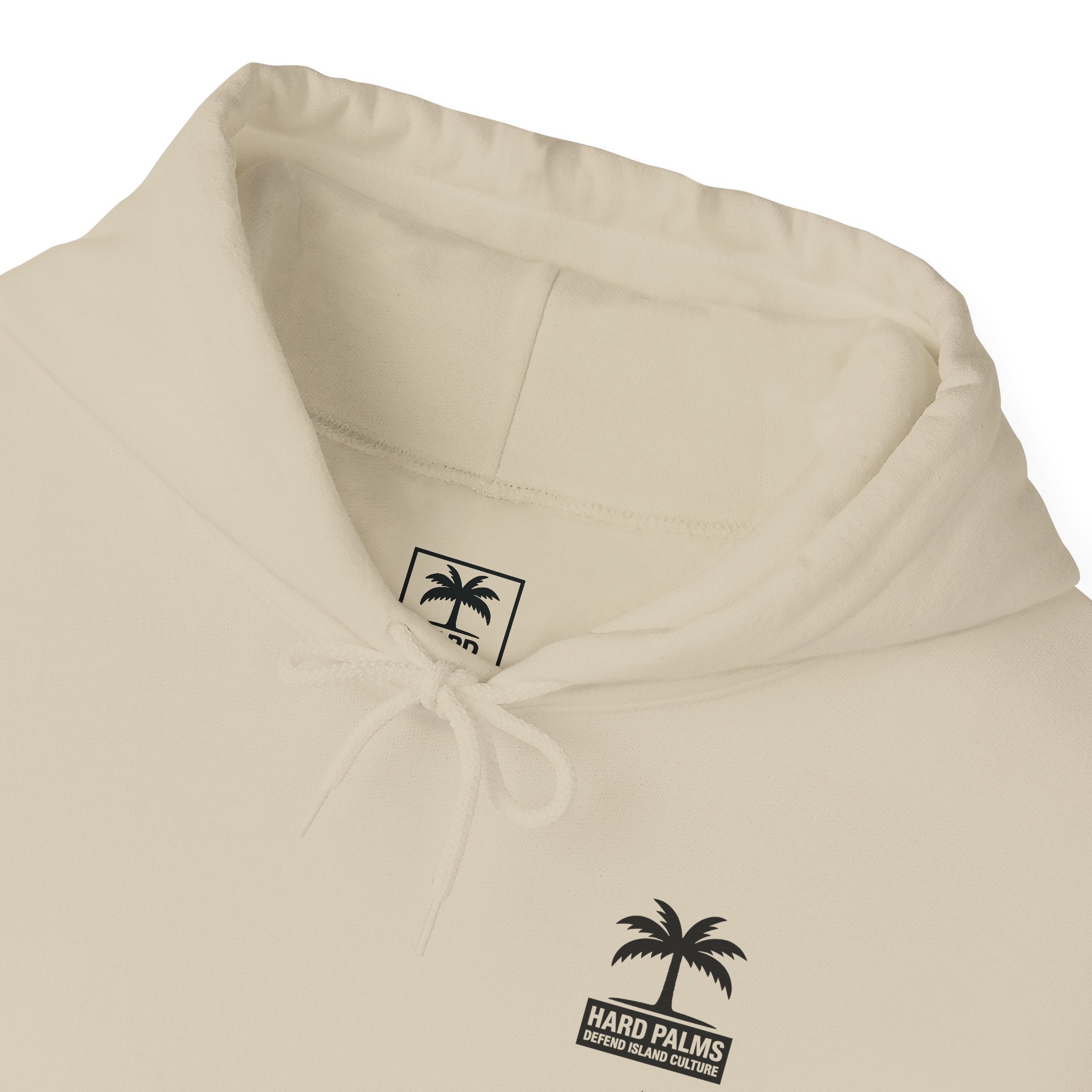 Hard Palms “Defend Island Culture” Hoodie – Lifestyle Streetwear - Sand