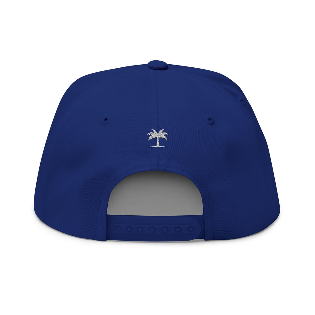 Island Script Snapback by Hard Palms - Blue