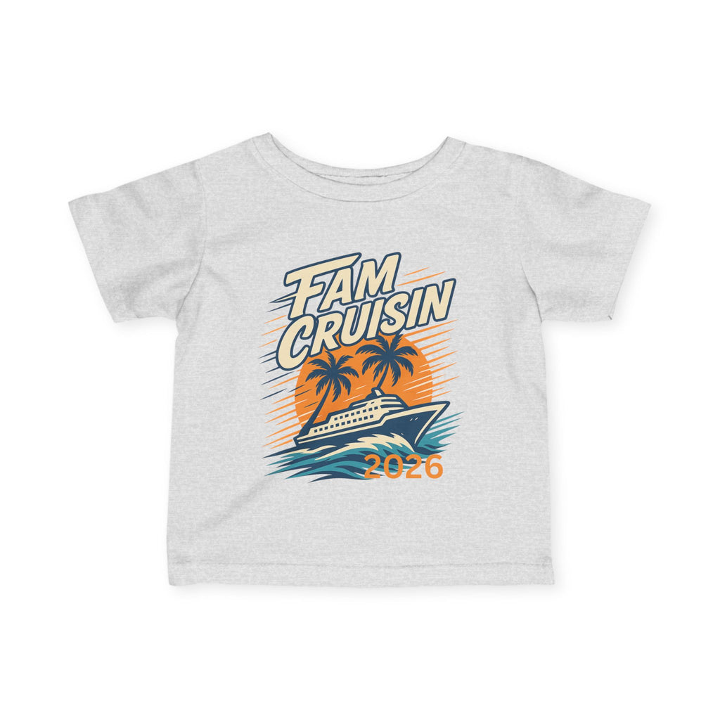 "Fam Cruisin 2026" INFANT Family Vacation Tee - Family Cruise Tee by Hard Palms