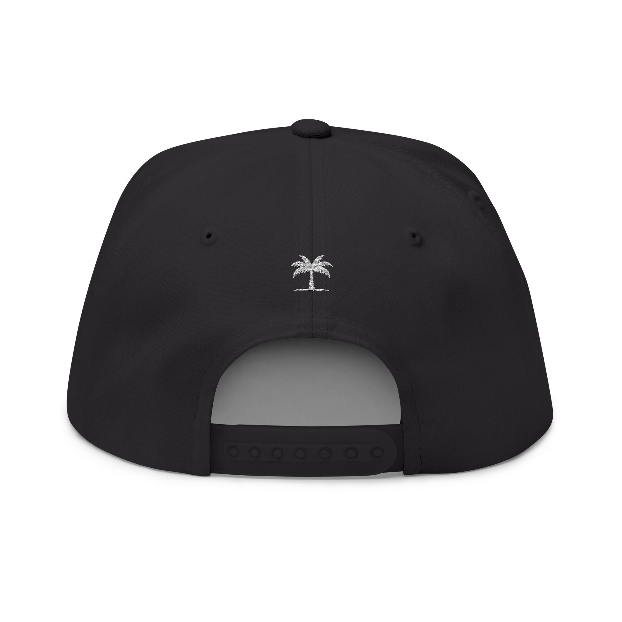 Island Script Snapback by Hard Palms- Black