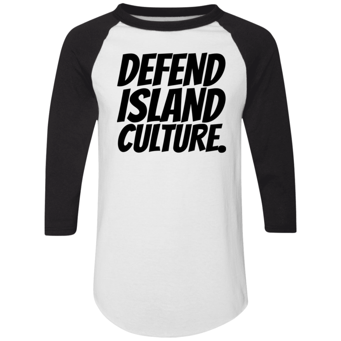 “DEFEND ISLAND CULTURE” Raglan Tee by Hard Palms