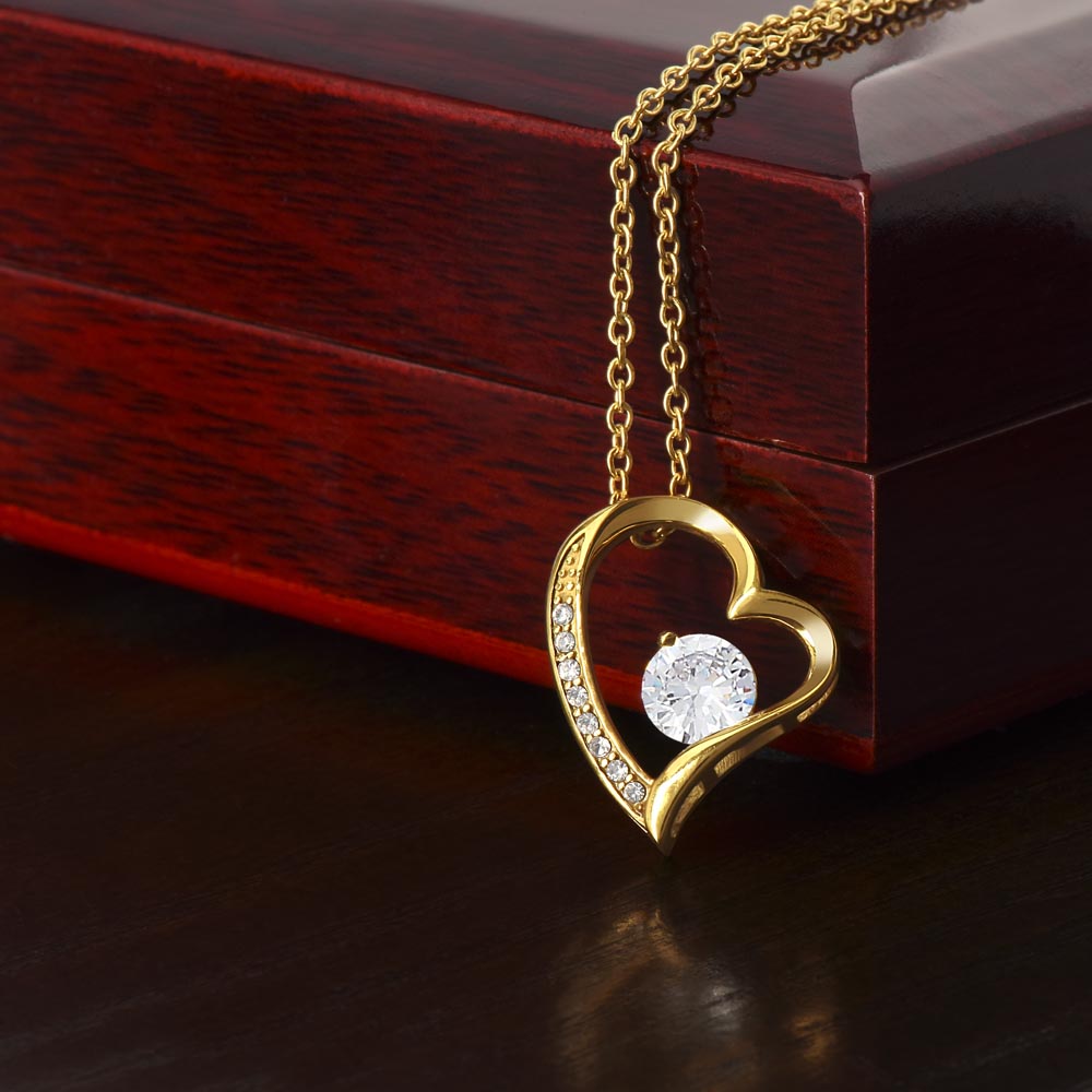 To My Wife Forever Love Necklace (Gold and White Gold Variants)