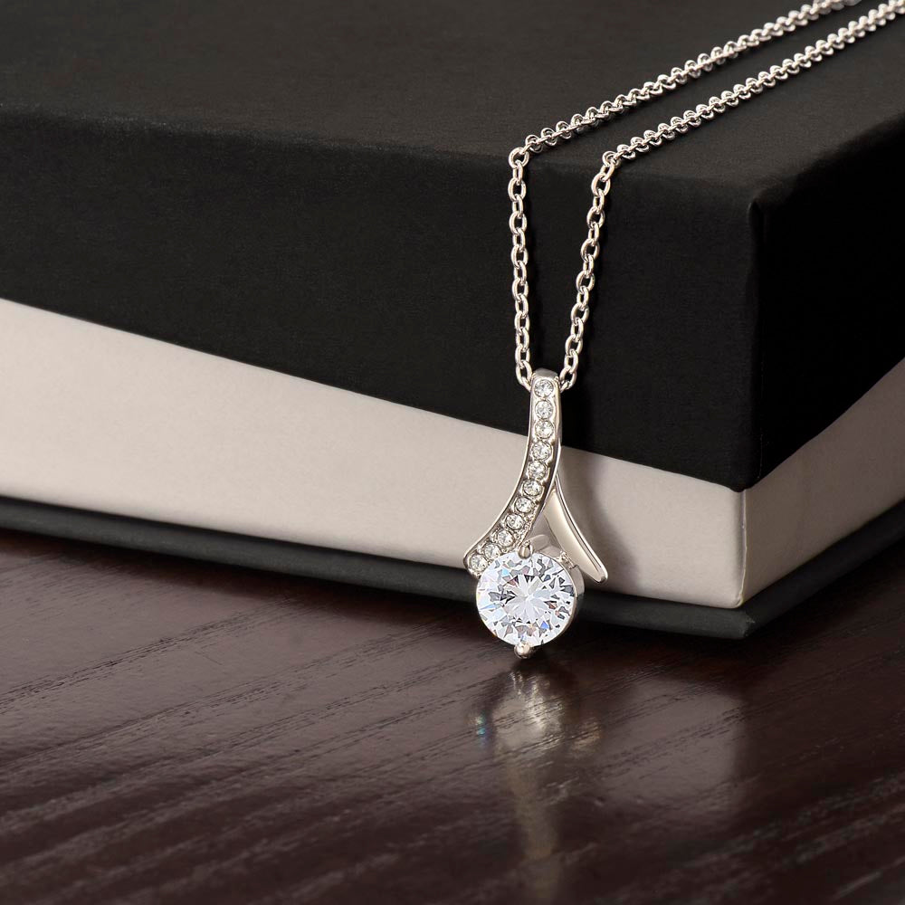 To My Granddaughter Beauty Necklace - From Grandma (Gold and White Gold Variants)