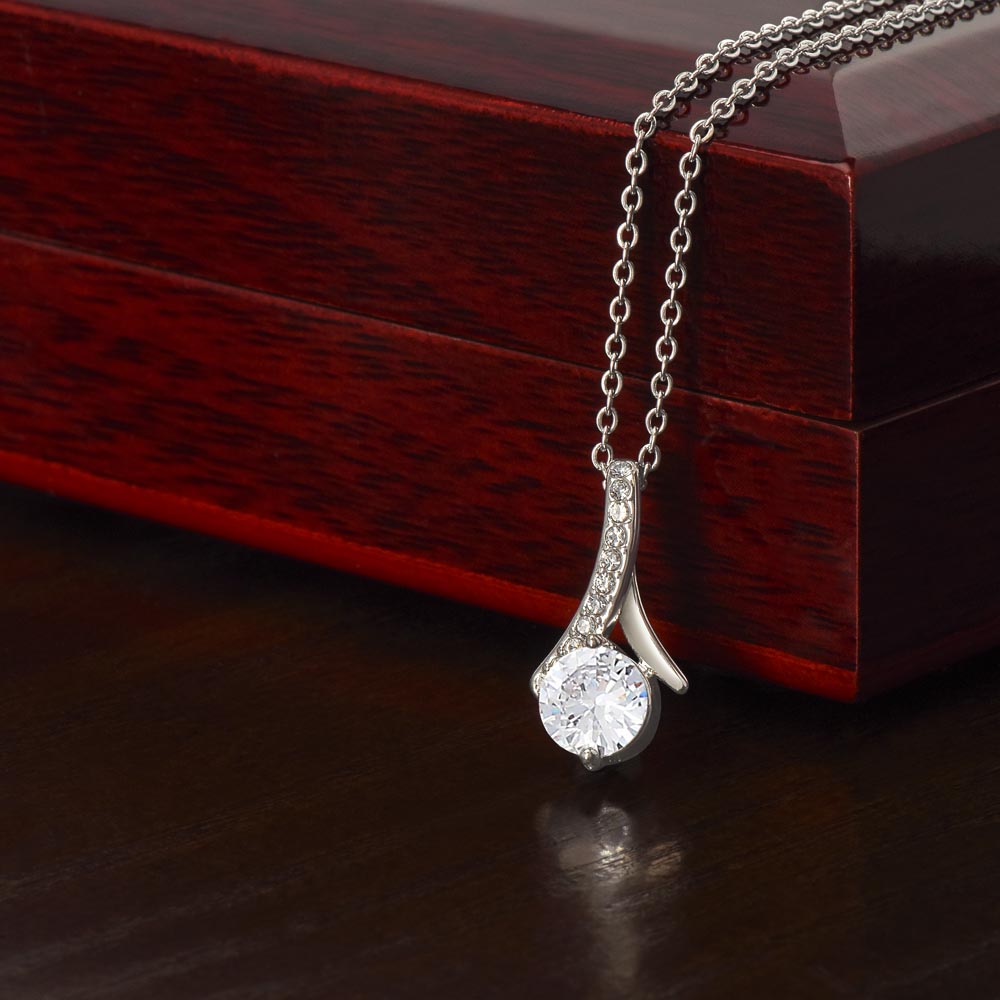 To My Granddaughter Beauty Necklace - From Grandma (Gold and White Gold Variants)