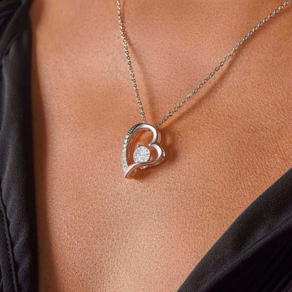 To My Wife Forever Love Necklace (Gold and White Gold Variants)