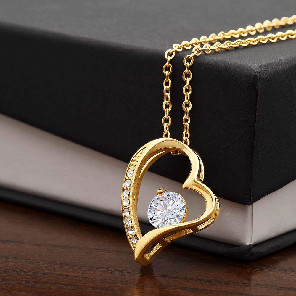 To My Wife Forever Love Necklace (Gold and White Gold Variants)