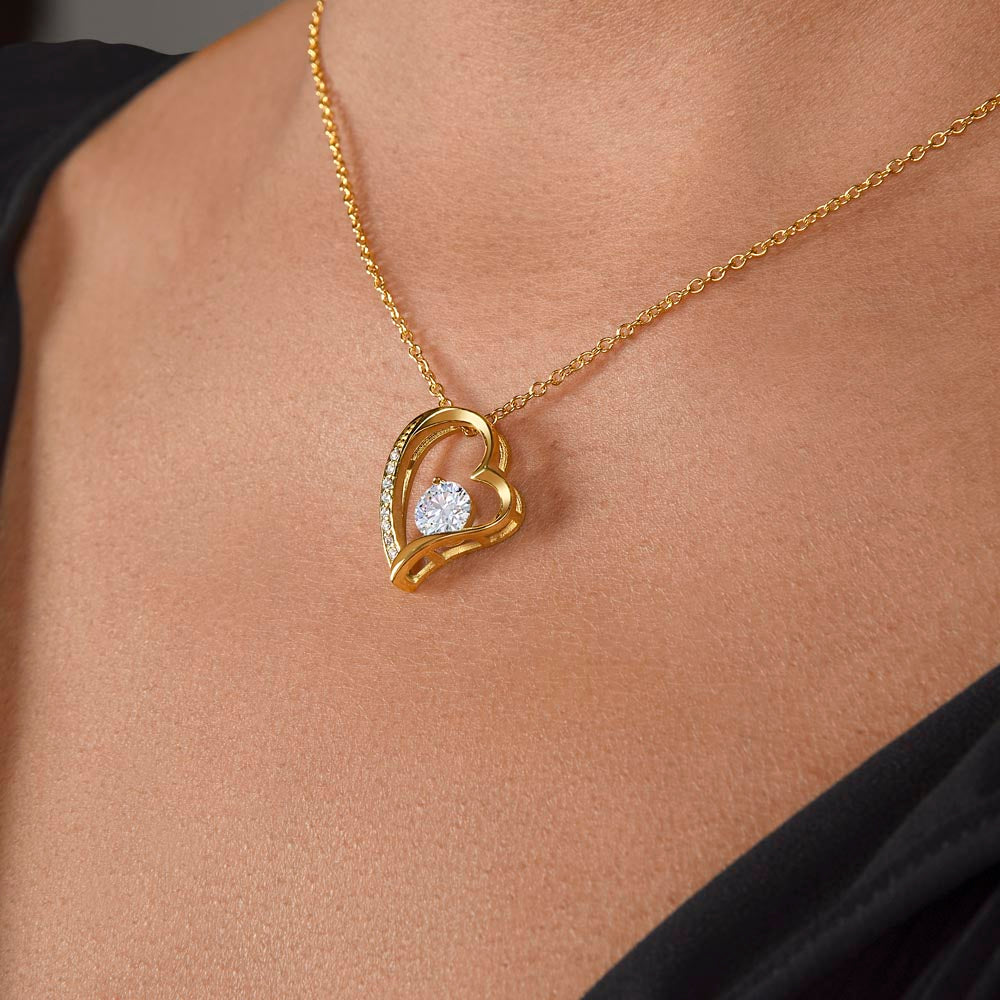To My Wife Forever Love Necklace (Gold and White Gold Variants)
